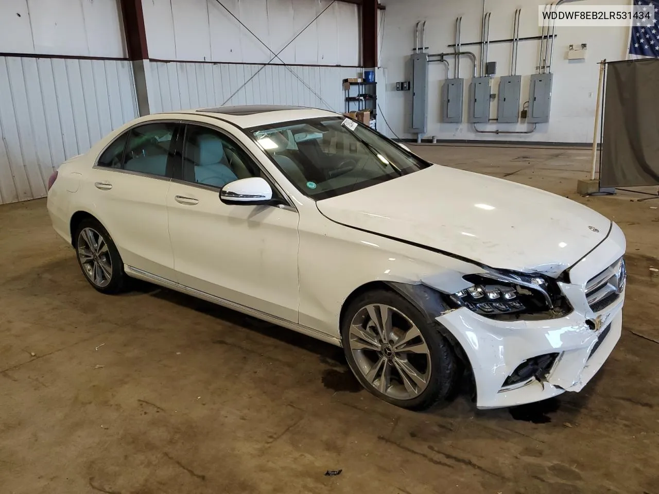 2020 Mercedes-Benz C 300 4Matic VIN: WDDWF8EB2LR531434 Lot: 75293474