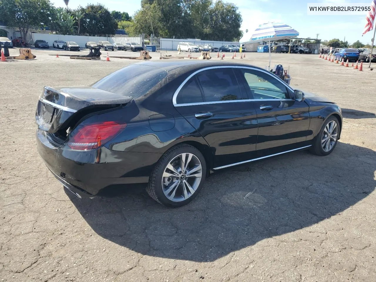 2020 Mercedes-Benz C 300 VIN: W1KWF8DB2LR572955 Lot: 76802904