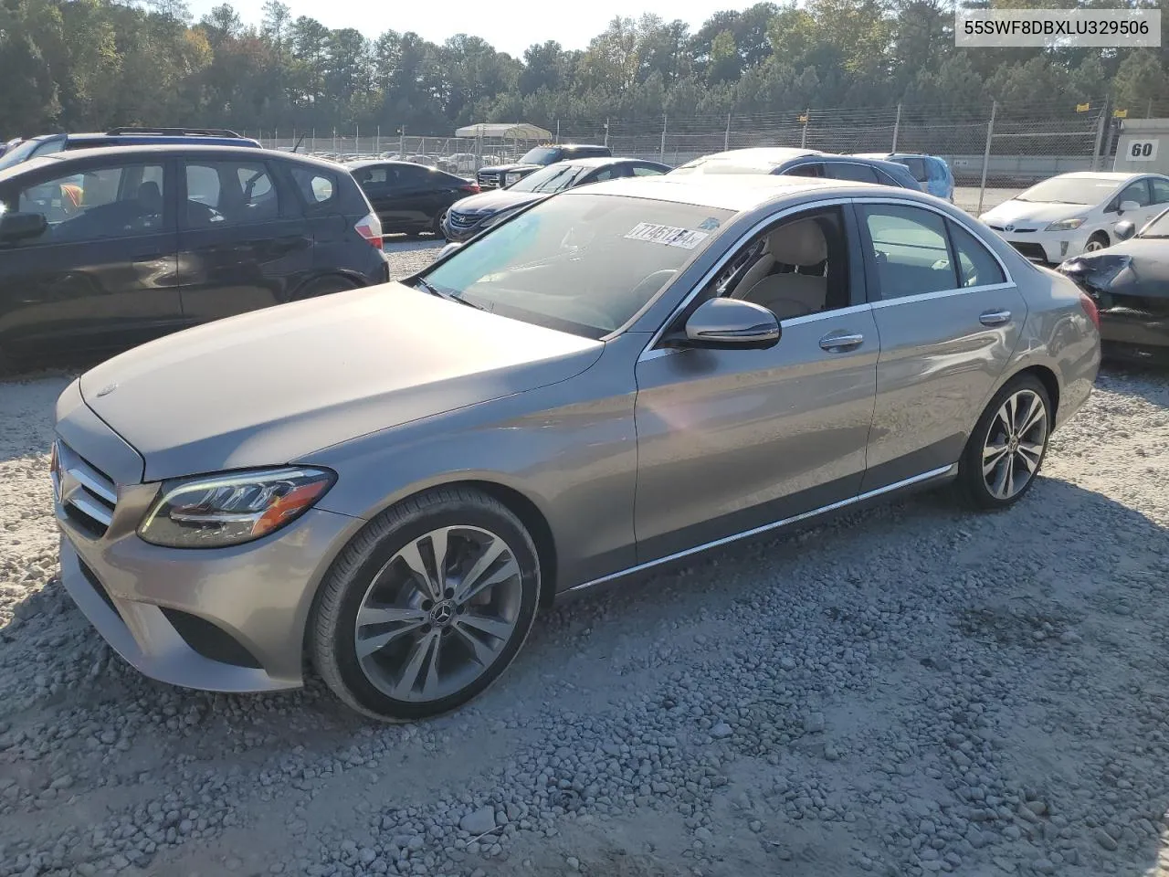 2020 Mercedes-Benz C 300 VIN: 55SWF8DBXLU329506 Lot: 77451254