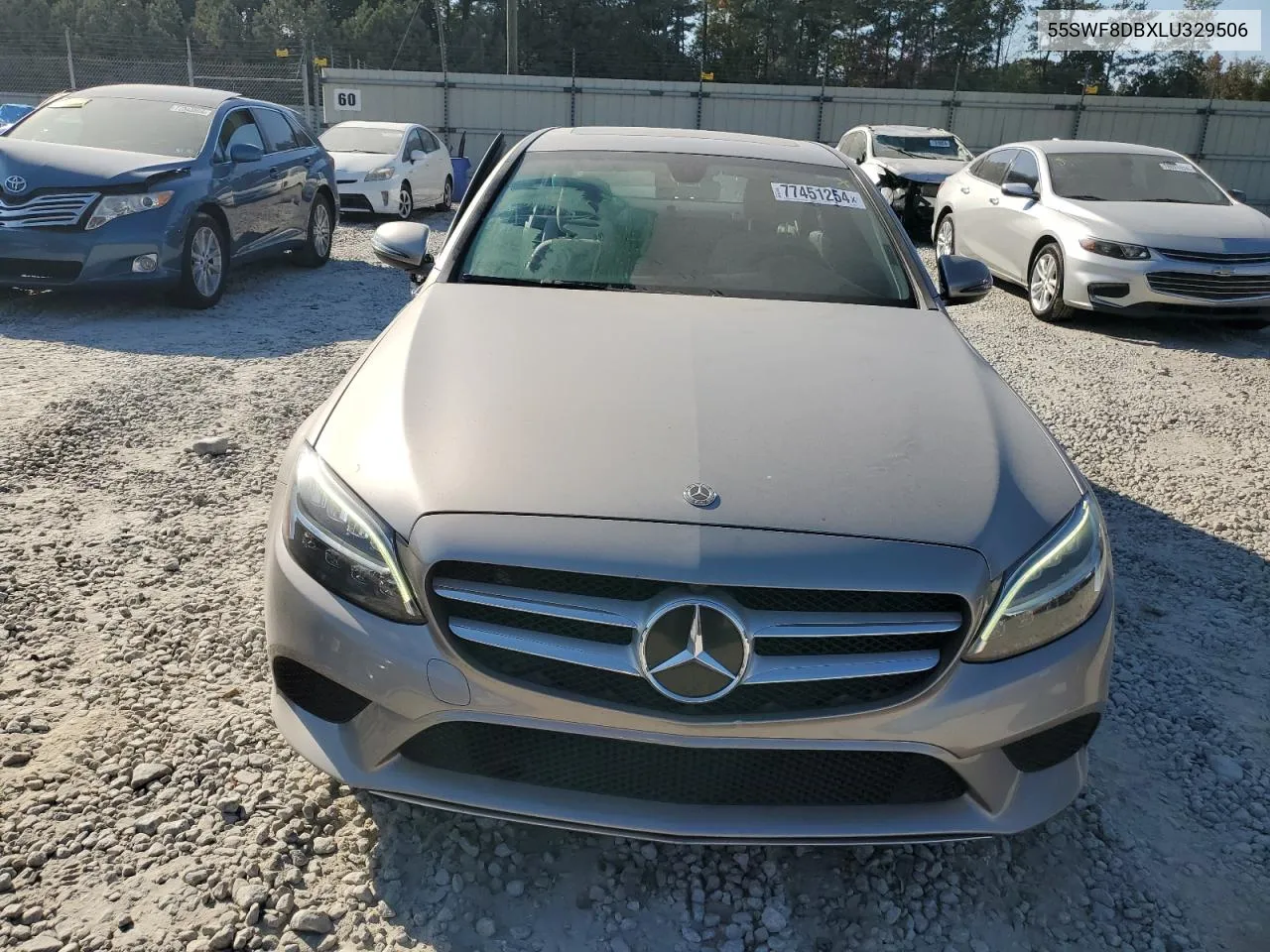 2020 Mercedes-Benz C 300 VIN: 55SWF8DBXLU329506 Lot: 77451254