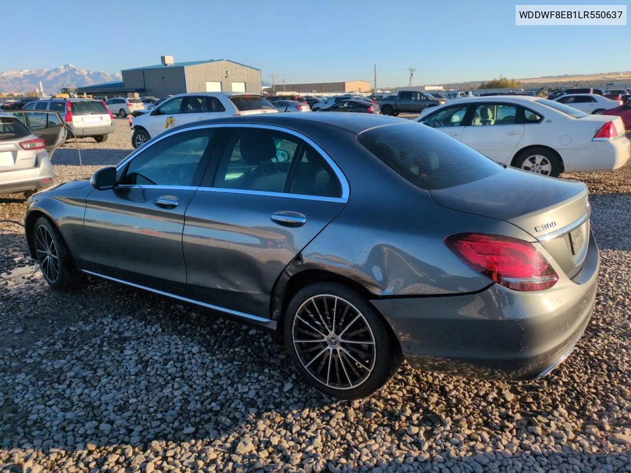 2020 Mercedes-Benz C 300 4Matic VIN: WDDWF8EB1LR550637 Lot: 79432064