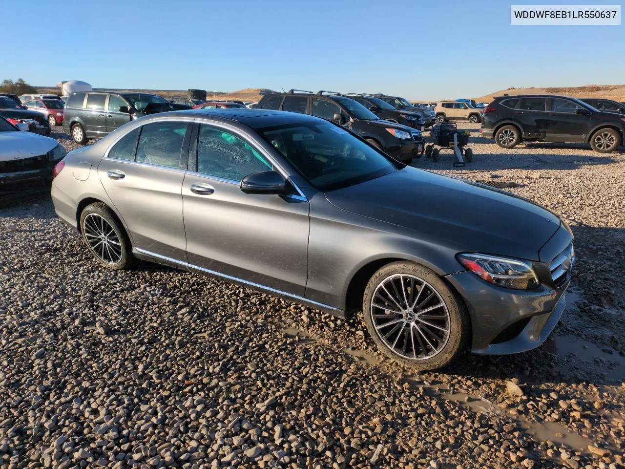 2020 Mercedes-Benz C 300 4Matic VIN: WDDWF8EB1LR550637 Lot: 79432064