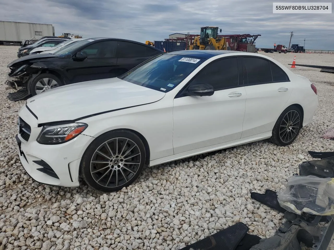 2020 Mercedes-Benz C 300 VIN: 55SWF8DB9LU328704 Lot: 81100014