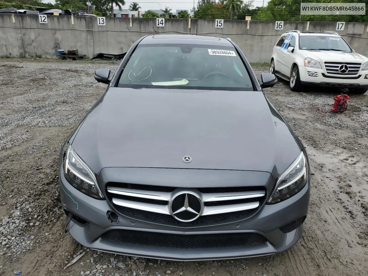 2021 Mercedes-Benz C 300 VIN: W1KWF8DB5MR645866 Lot: 58928804