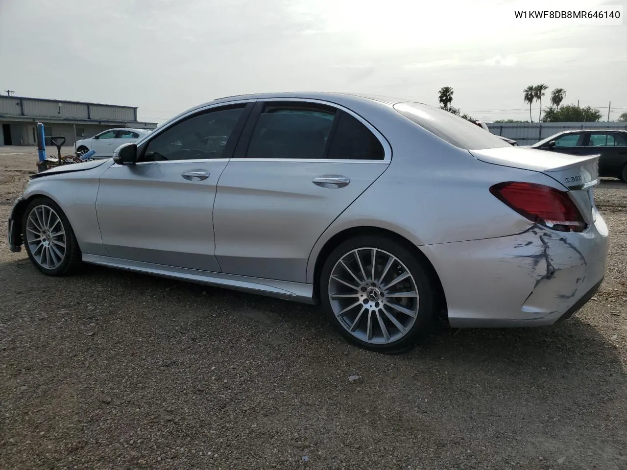 2021 Mercedes-Benz C 300 VIN: W1KWF8DB8MR646140 Lot: 62557354