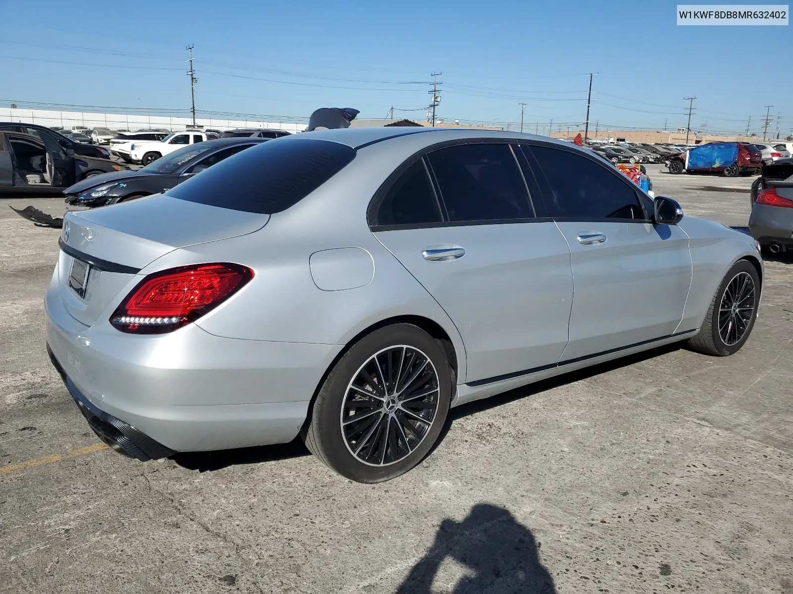 2021 Mercedes-Benz C 300 VIN: W1KWF8DB8MR632402 Lot: 67762734