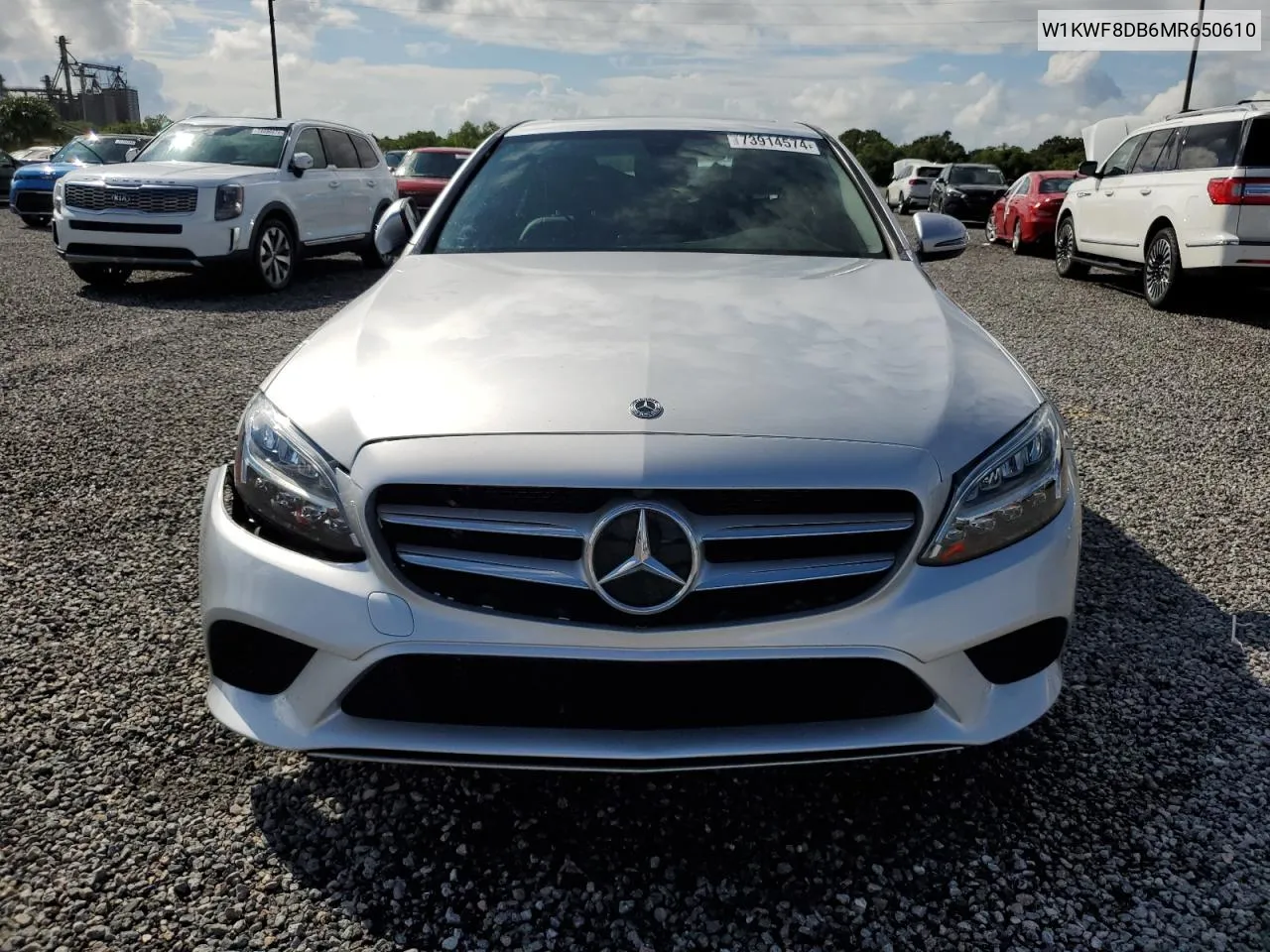 2021 Mercedes-Benz C 300 VIN: W1KWF8DB6MR650610 Lot: 73914574