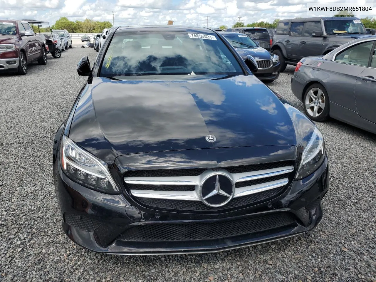 2021 Mercedes-Benz C 300 VIN: W1KWF8DB2MR651804 Lot: 74552524