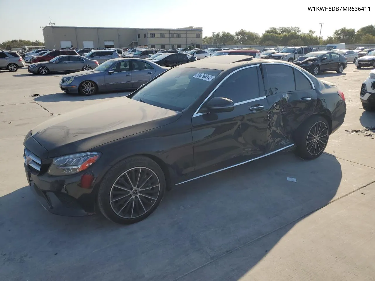 2021 Mercedes-Benz C 300 VIN: W1KWF8DB7MR636411 Lot: 75016514