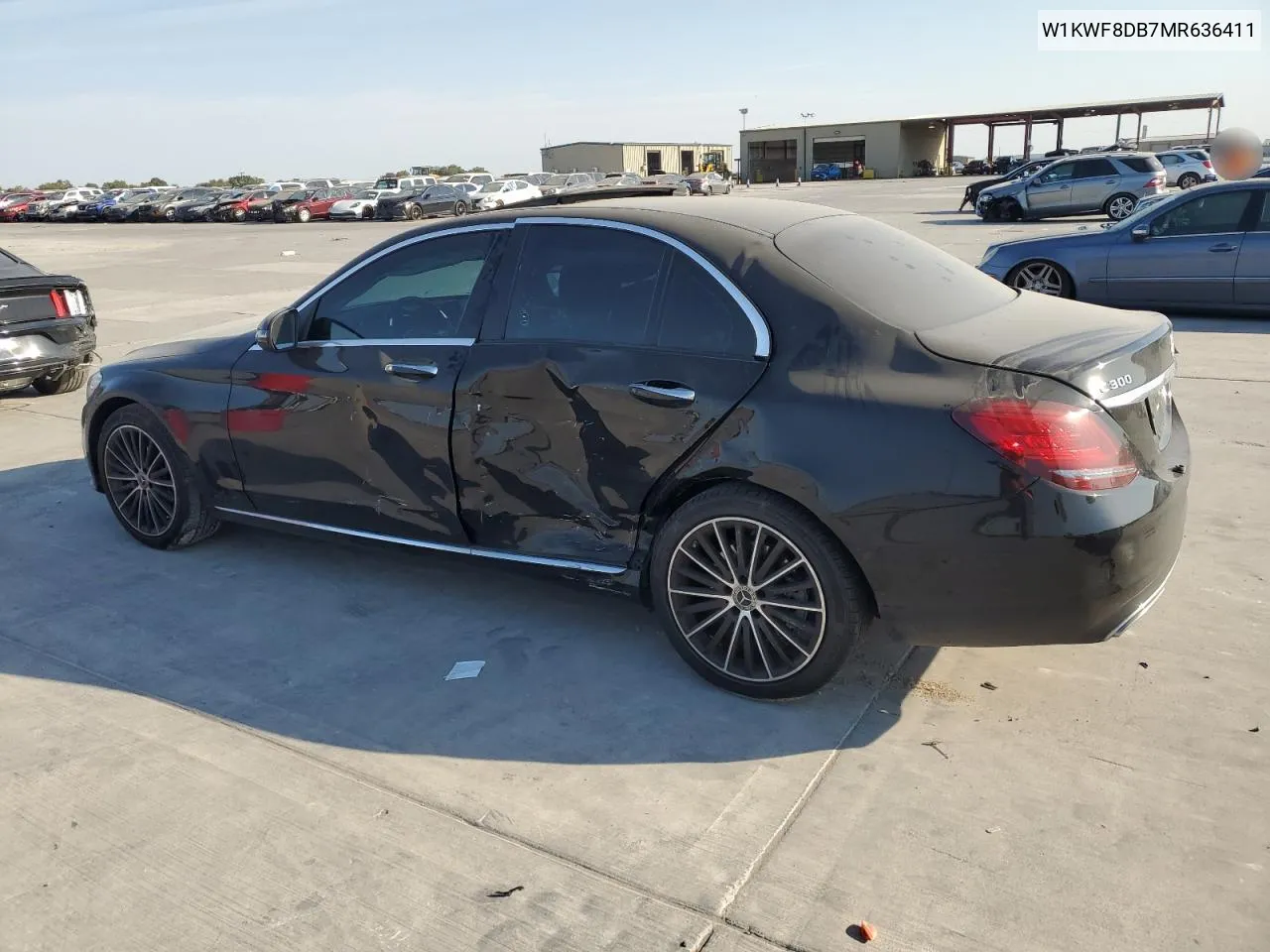 2021 Mercedes-Benz C 300 VIN: W1KWF8DB7MR636411 Lot: 75016514