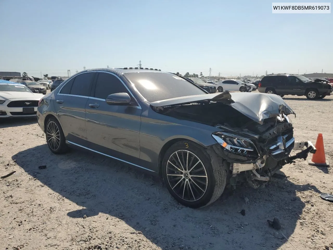 2021 Mercedes-Benz C 300 VIN: W1KWF8DB5MR619073 Lot: 75020944