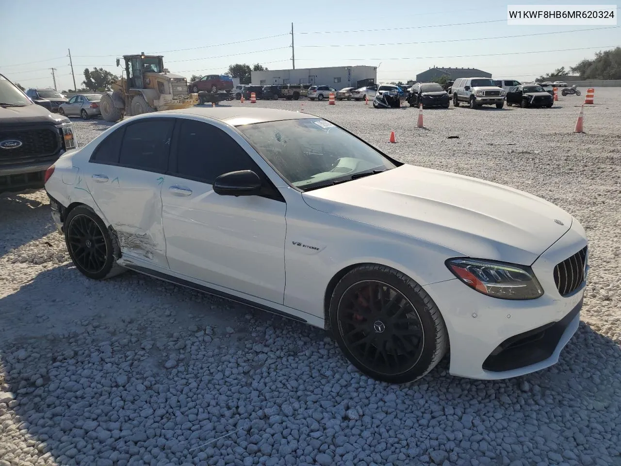 2021 Mercedes-Benz C 63 Amg-S VIN: W1KWF8HB6MR620324 Lot: 75263024