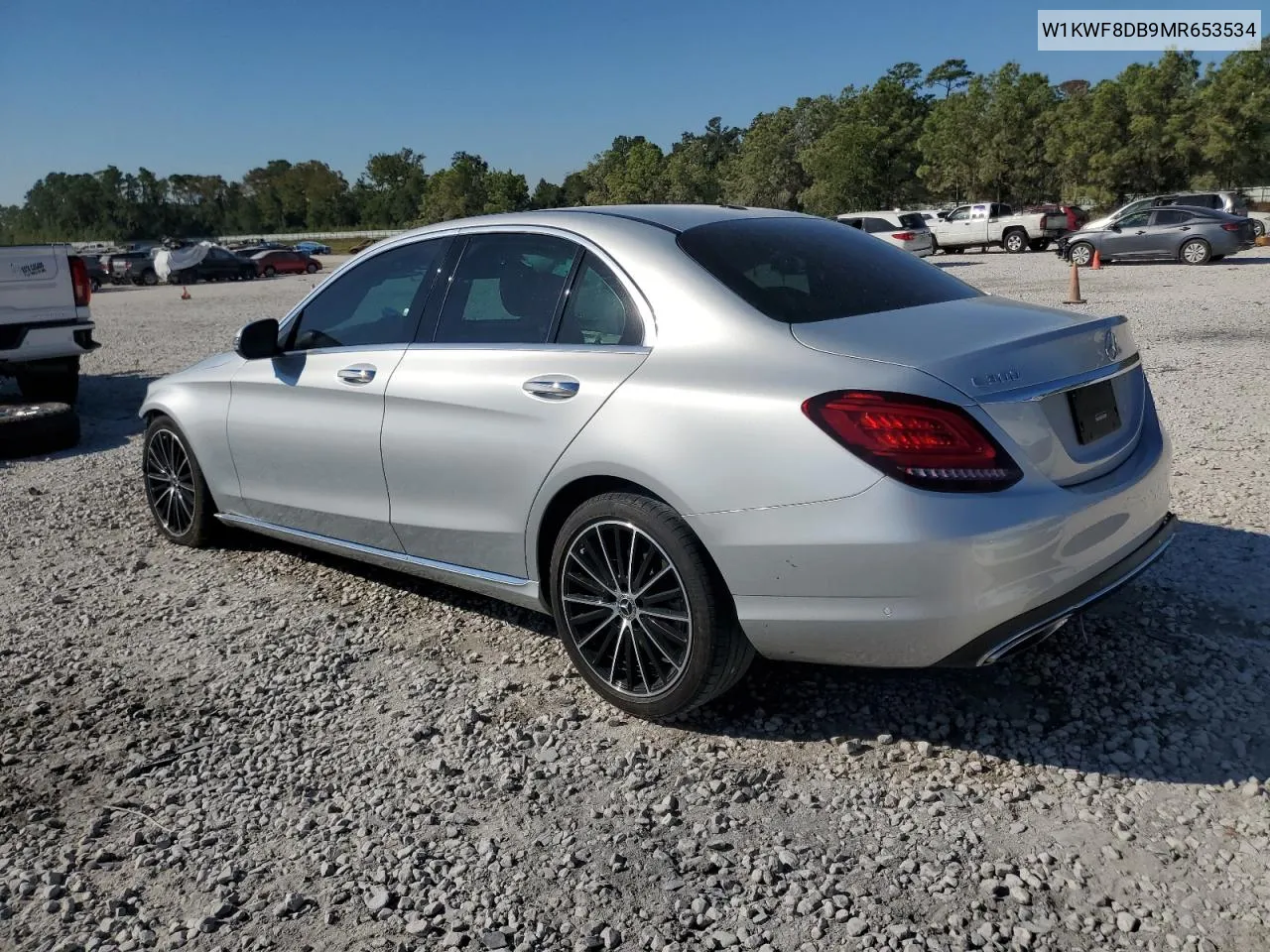 2021 Mercedes-Benz C 300 VIN: W1KWF8DB9MR653534 Lot: 76037294