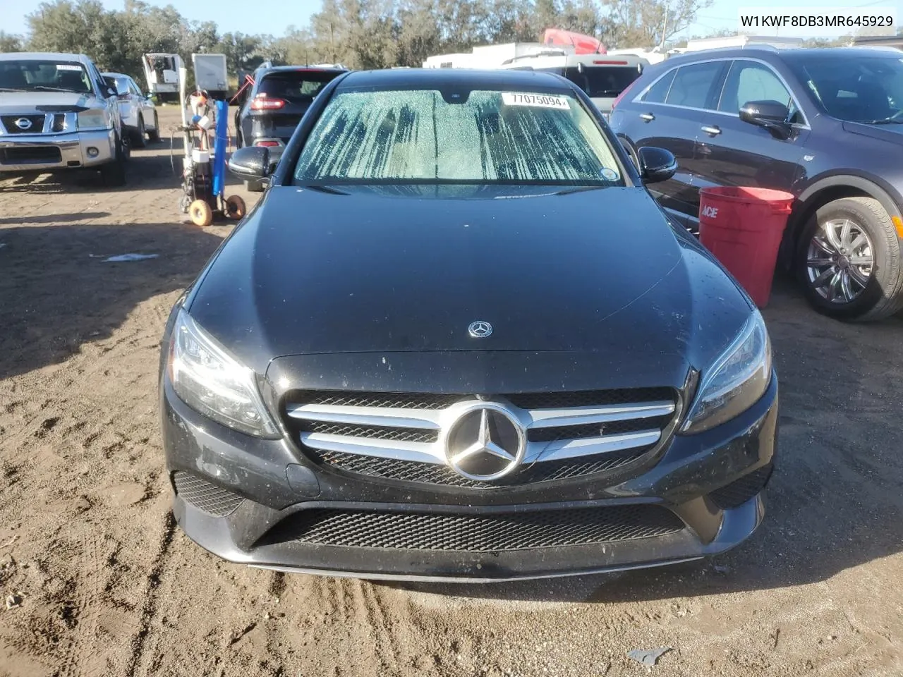 2021 Mercedes-Benz C 300 VIN: W1KWF8DB3MR645929 Lot: 77075094