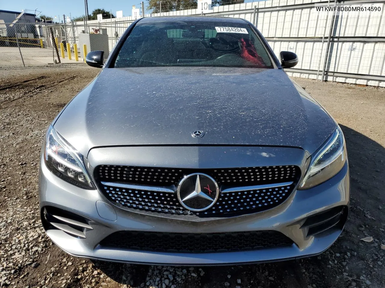 2021 Mercedes-Benz C 300 VIN: W1KWF8DB0MR614590 Lot: 77584204