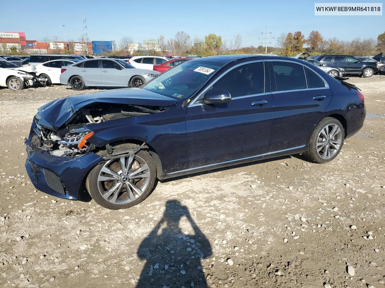 2021 Mercedes-Benz C 300 4Matic VIN: W1KWF8EB9MR641818 Lot: 79391364