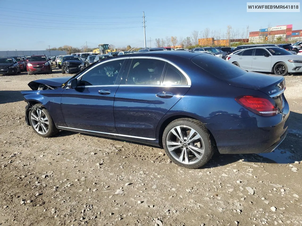 2021 Mercedes-Benz C 300 4Matic VIN: W1KWF8EB9MR641818 Lot: 79391364