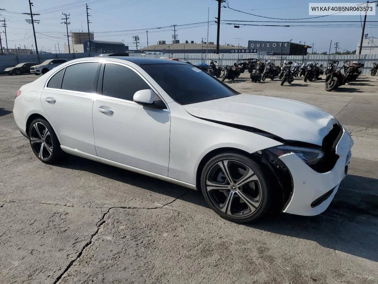 2022 Mercedes-Benz C 300 VIN: W1KAF4GB5NR063573 Lot: 72571654