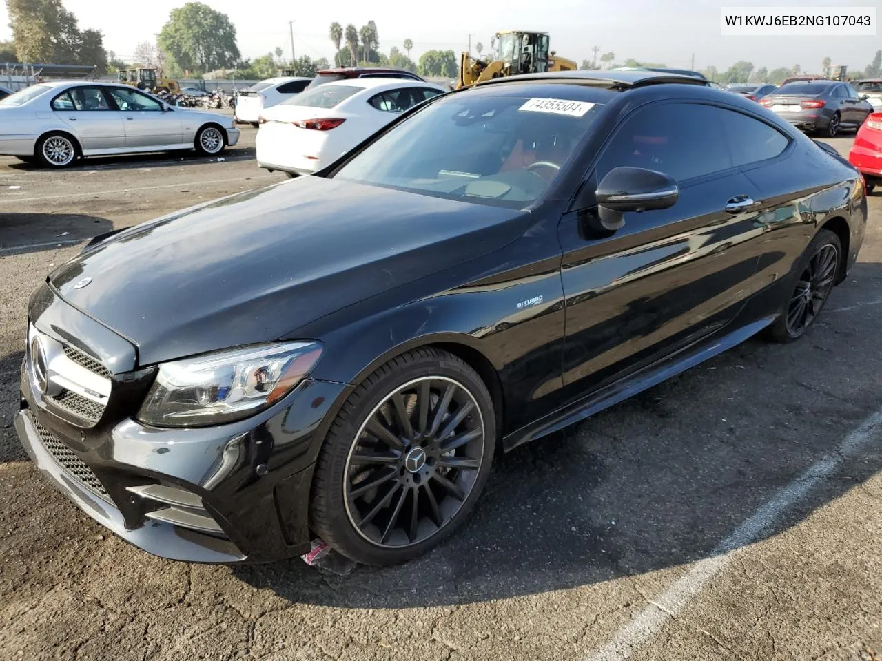 2022 Mercedes-Benz C 43 Amg VIN: W1KWJ6EB2NG107043 Lot: 74355504