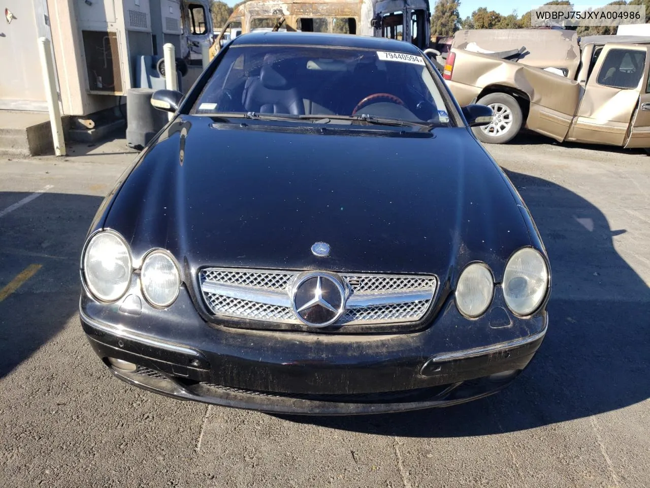 2000 Mercedes-Benz Cl 500 VIN: WDBPJ75JXYA004986 Lot: 79440594