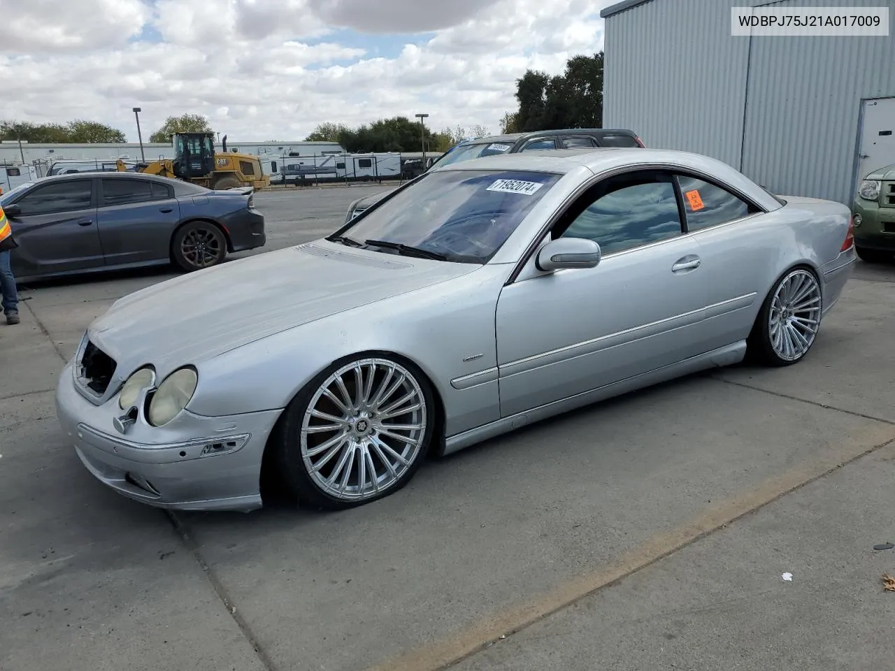 2001 Mercedes-Benz Cl 500 VIN: WDBPJ75J21A017009 Lot: 71952074