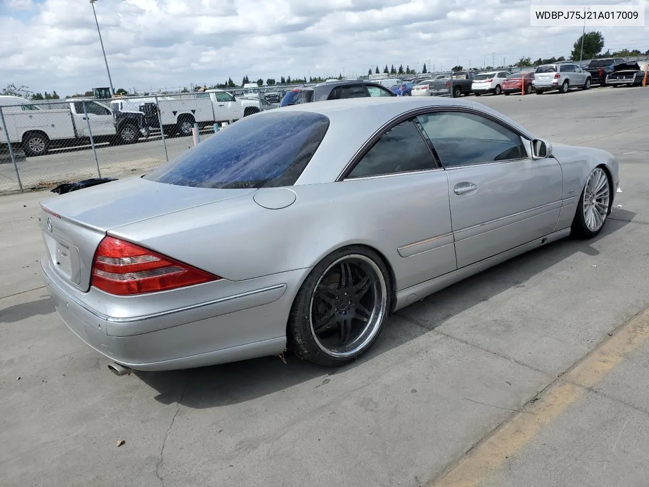 2001 Mercedes-Benz Cl 500 VIN: WDBPJ75J21A017009 Lot: 71952074