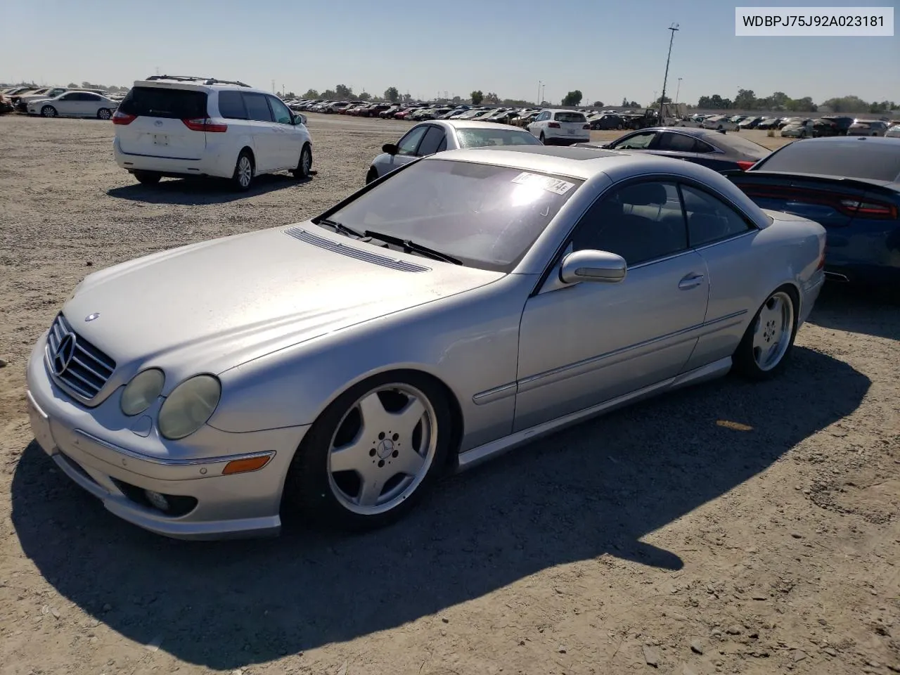 2002 Mercedes-Benz Cl 500 VIN: WDBPJ75J92A023181 Lot: 64319274