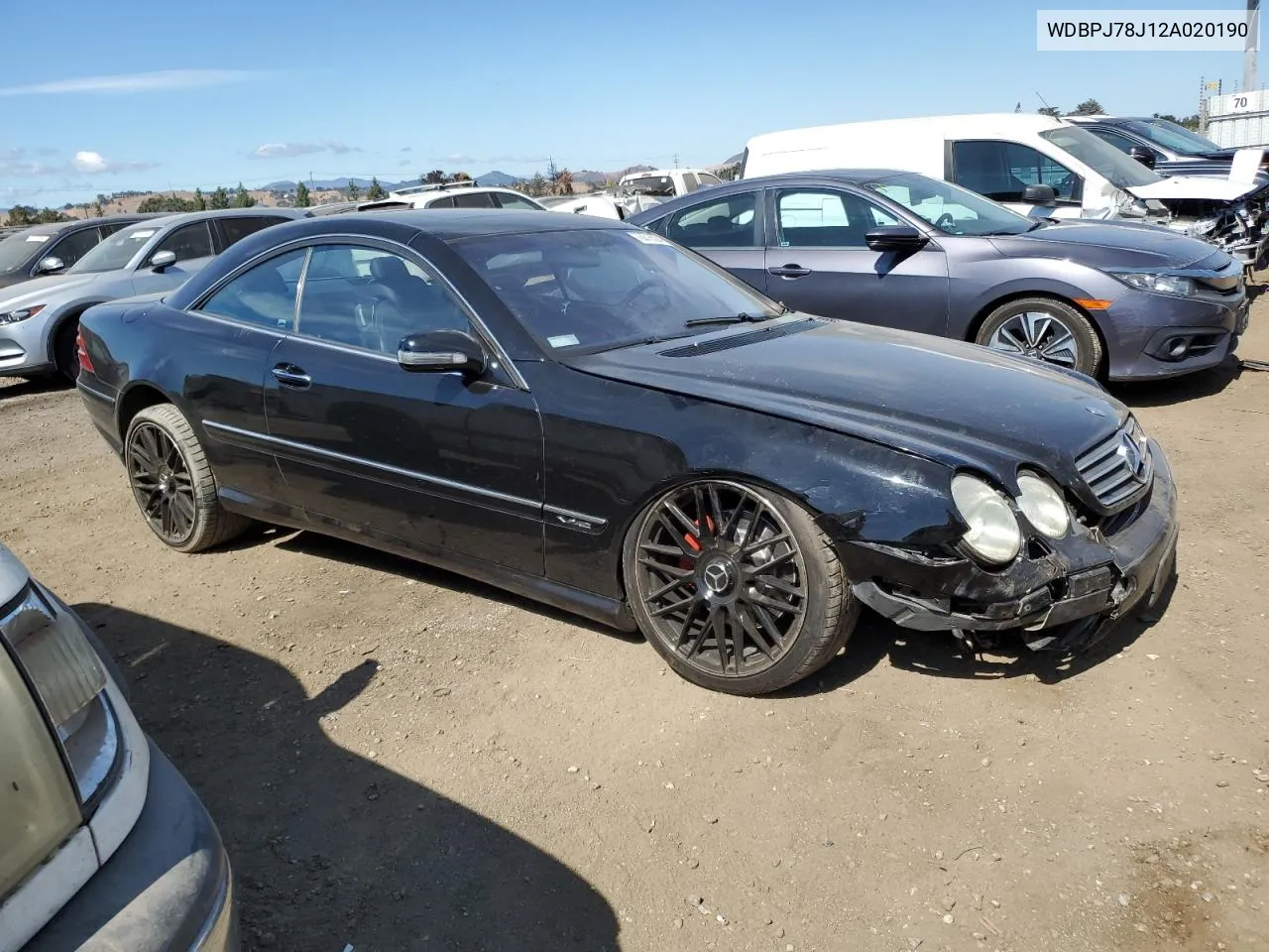 2002 Mercedes-Benz Cl 600 VIN: WDBPJ78J12A020190 Lot: 72278524