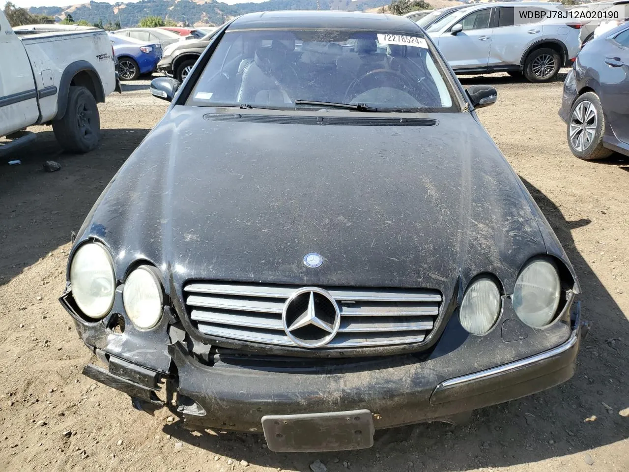 2002 Mercedes-Benz Cl 600 VIN: WDBPJ78J12A020190 Lot: 72278524