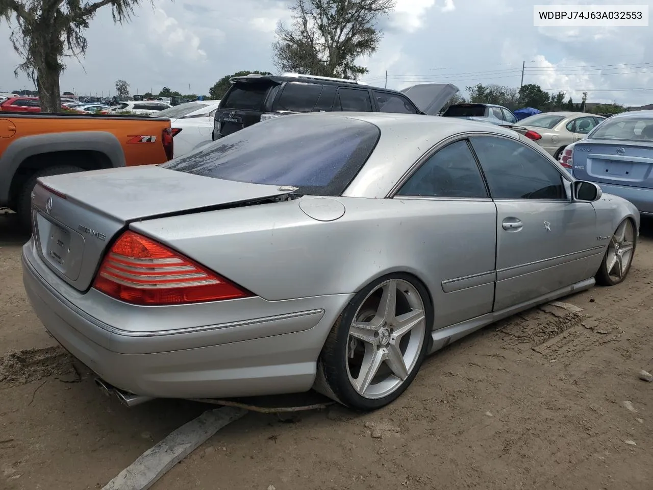 2003 Mercedes-Benz Cl 55 Amg VIN: WDBPJ74J63A032553 Lot: 73832054