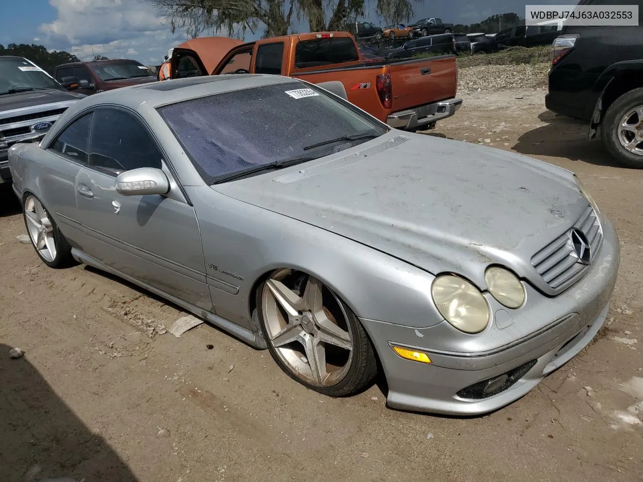 2003 Mercedes-Benz Cl 55 Amg VIN: WDBPJ74J63A032553 Lot: 73832054