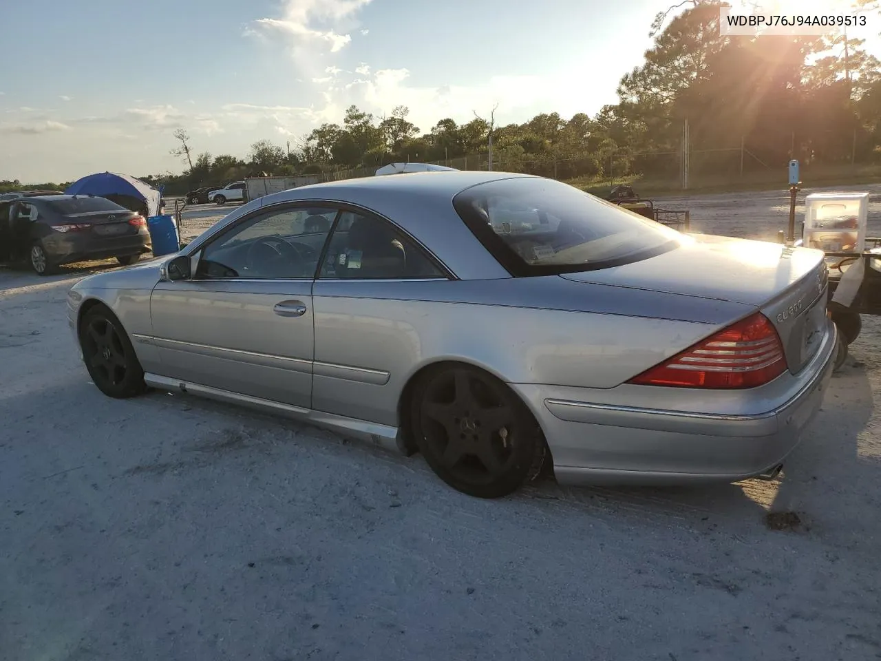 2004 Mercedes-Benz Cl 600 VIN: WDBPJ76J94A039513 Lot: 74240884