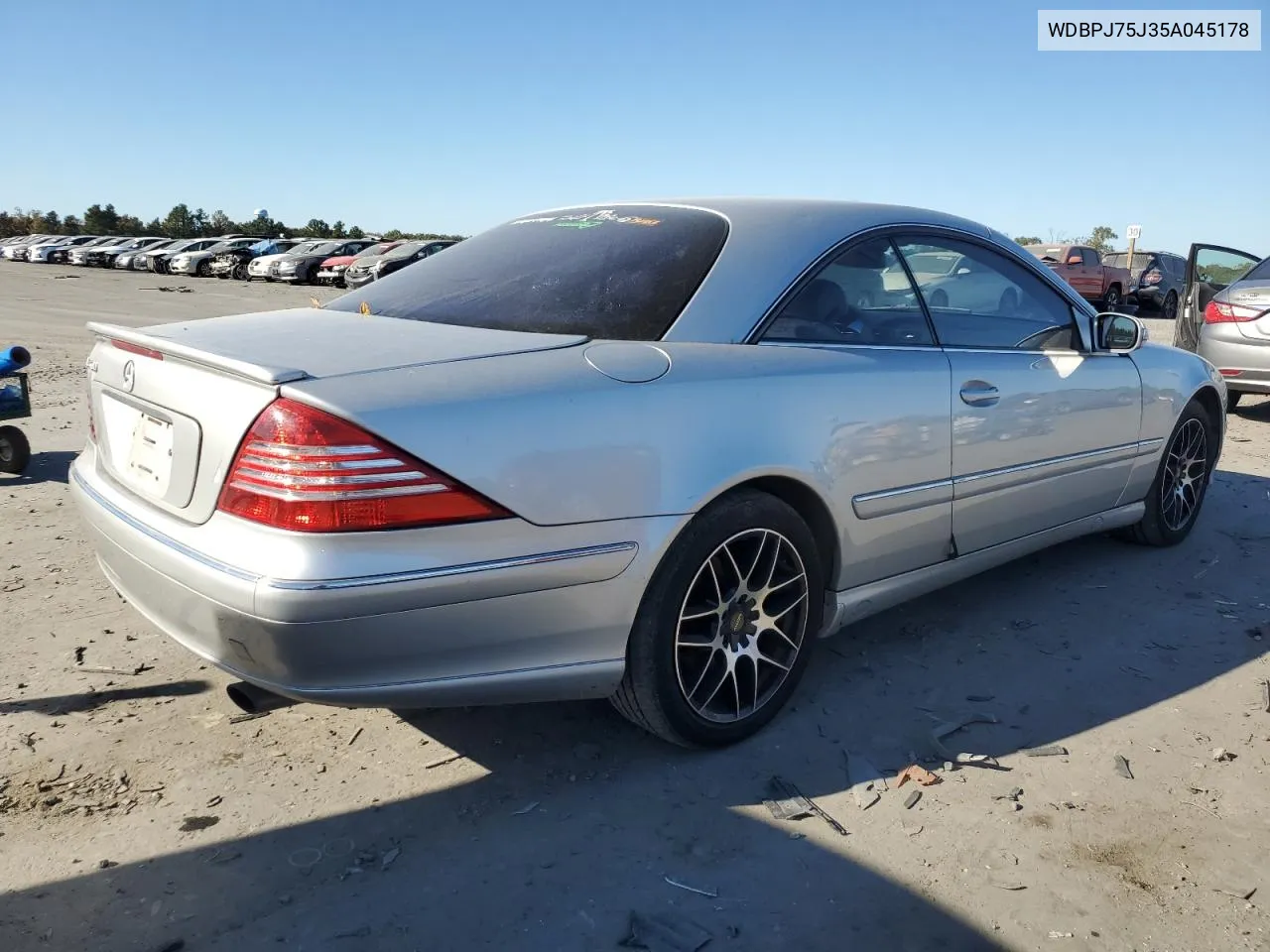 2005 Mercedes-Benz Cl 500 VIN: WDBPJ75J35A045178 Lot: 72860334