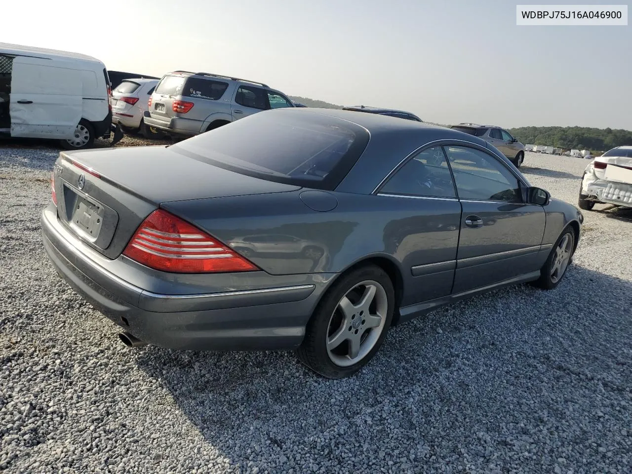 2006 Mercedes-Benz Cl 500 VIN: WDBPJ75J16A046900 Lot: 65745974