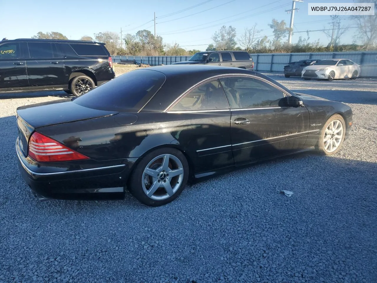 2006 Mercedes-Benz Cl 65 Amg VIN: WDBPJ79J26A047287 Lot: 80087014