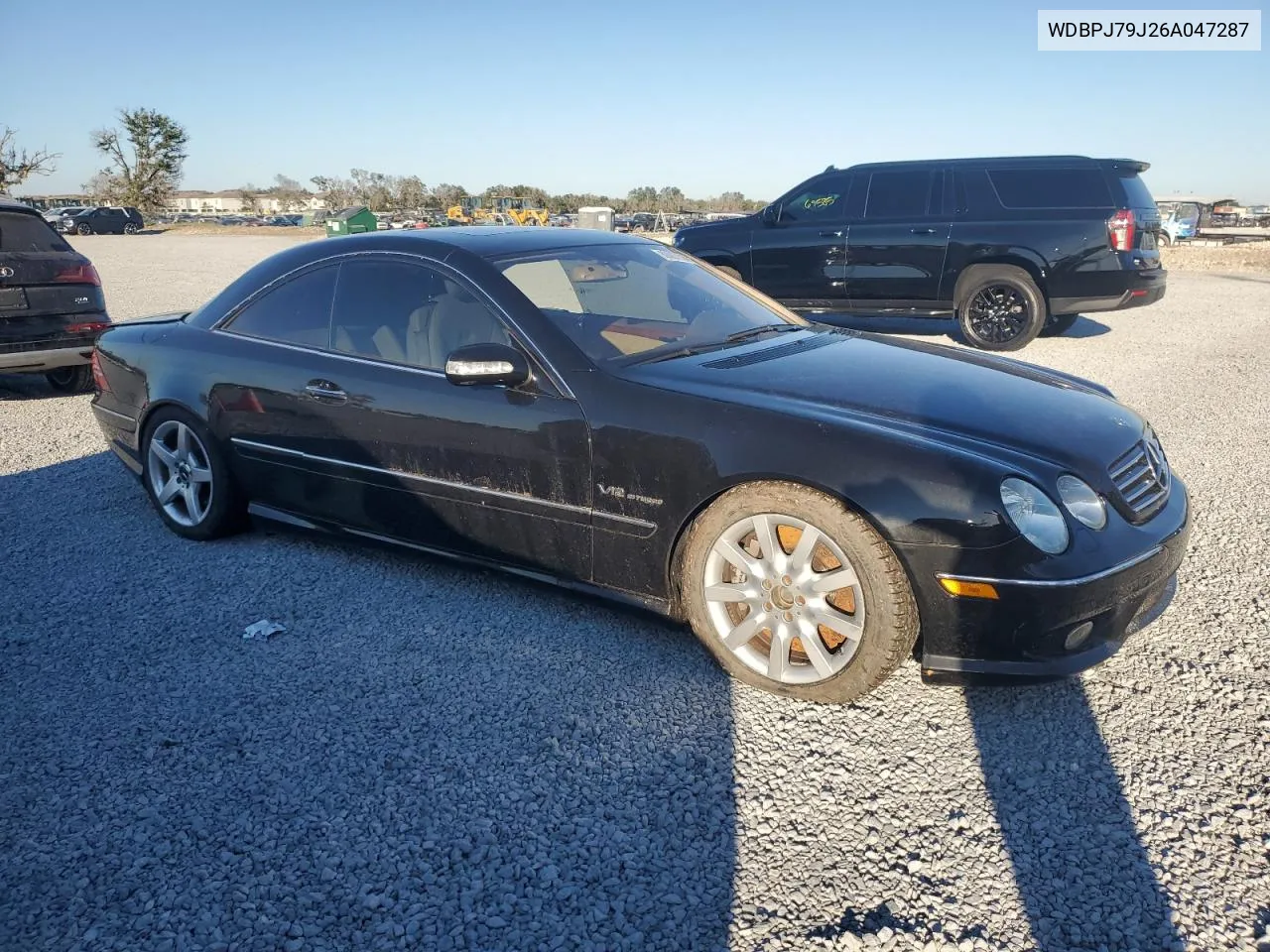 2006 Mercedes-Benz Cl 65 Amg VIN: WDBPJ79J26A047287 Lot: 80087014