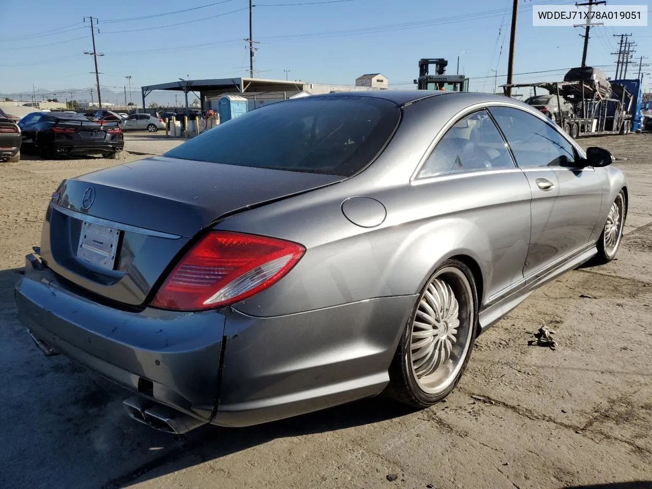 2008 Mercedes-Benz Cl 550 VIN: WDDEJ71X78A019051 Lot: 79254574