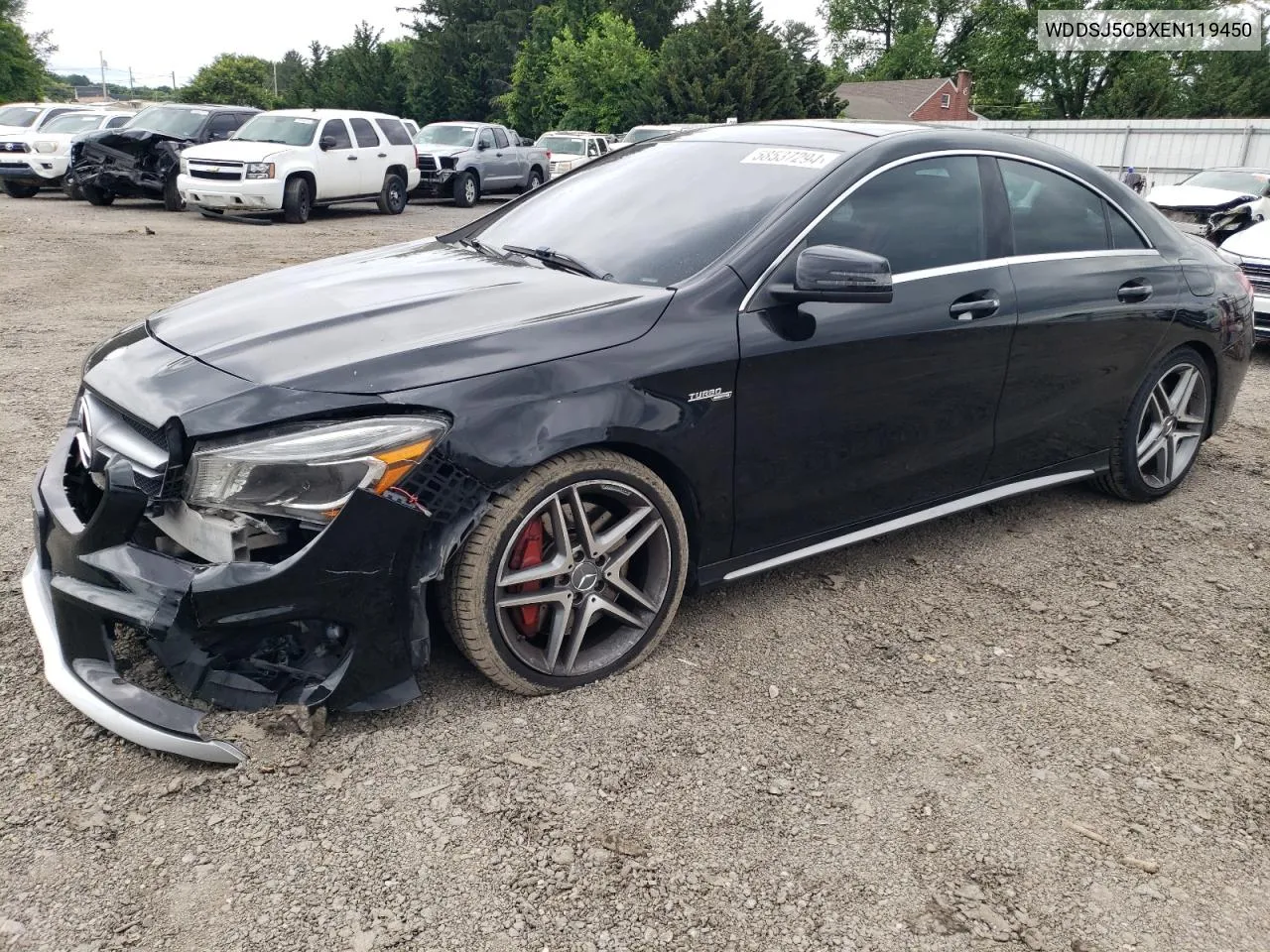 2014 Mercedes-Benz Cla 45 Amg VIN: WDDSJ5CBXEN119450 Lot: 58537294