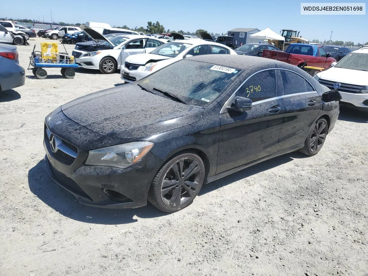 2014 Mercedes-Benz Cla 250 VIN: WDDSJ4EB2EN051698 Lot: 61304194