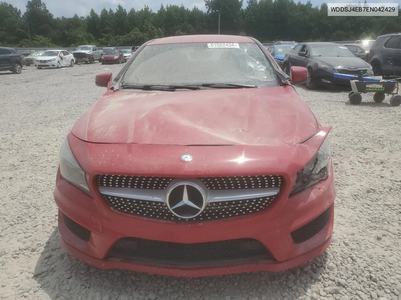 2014 Mercedes-Benz Cla 250 VIN: WDDSJ4EB7EN042429 Lot: 61502434