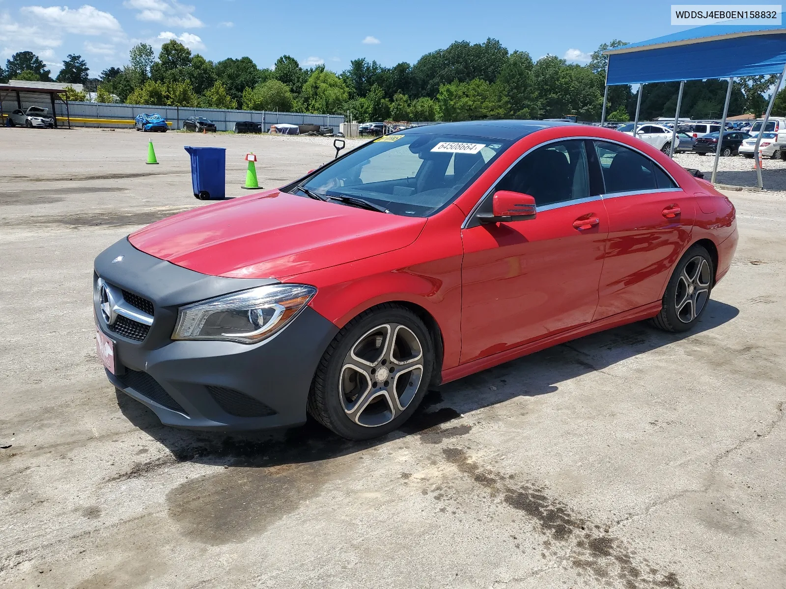 2014 Mercedes-Benz Cla 250 VIN: WDDSJ4EB0EN158832 Lot: 64508664