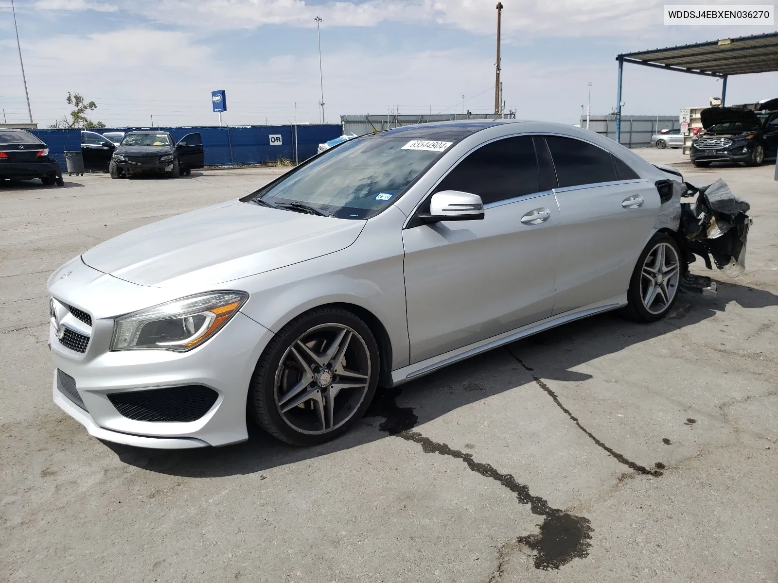 2014 Mercedes-Benz Cla 250 VIN: WDDSJ4EBXEN036270 Lot: 65544904