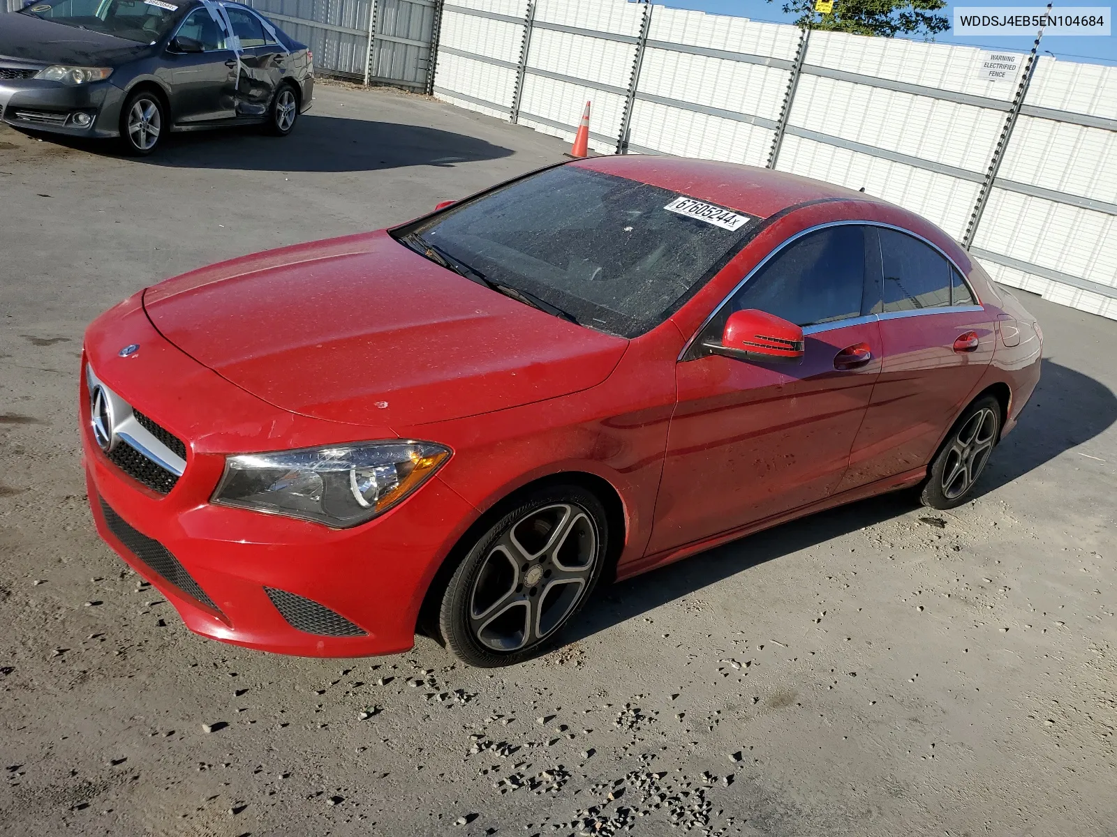 2014 Mercedes-Benz Cla 250 VIN: WDDSJ4EB5EN104684 Lot: 67605244