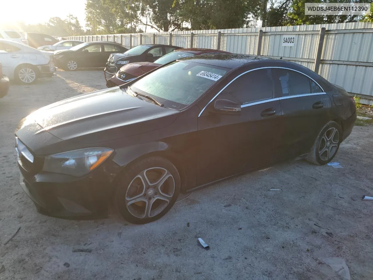 2014 Mercedes-Benz Cla 250 VIN: WDDSJ4EB6EN112390 Lot: 69345414