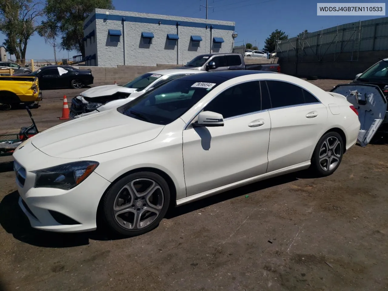 2014 Mercedes-Benz Cla 250 4Matic VIN: WDDSJ4GB7EN110533 Lot: 70096694