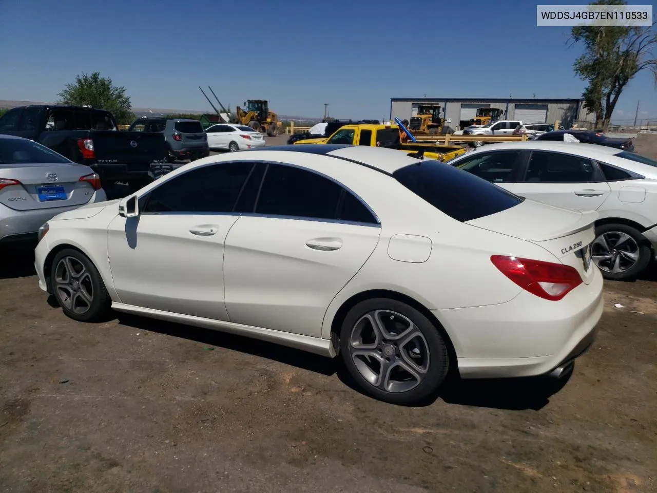 2014 Mercedes-Benz Cla 250 4Matic VIN: WDDSJ4GB7EN110533 Lot: 70096694