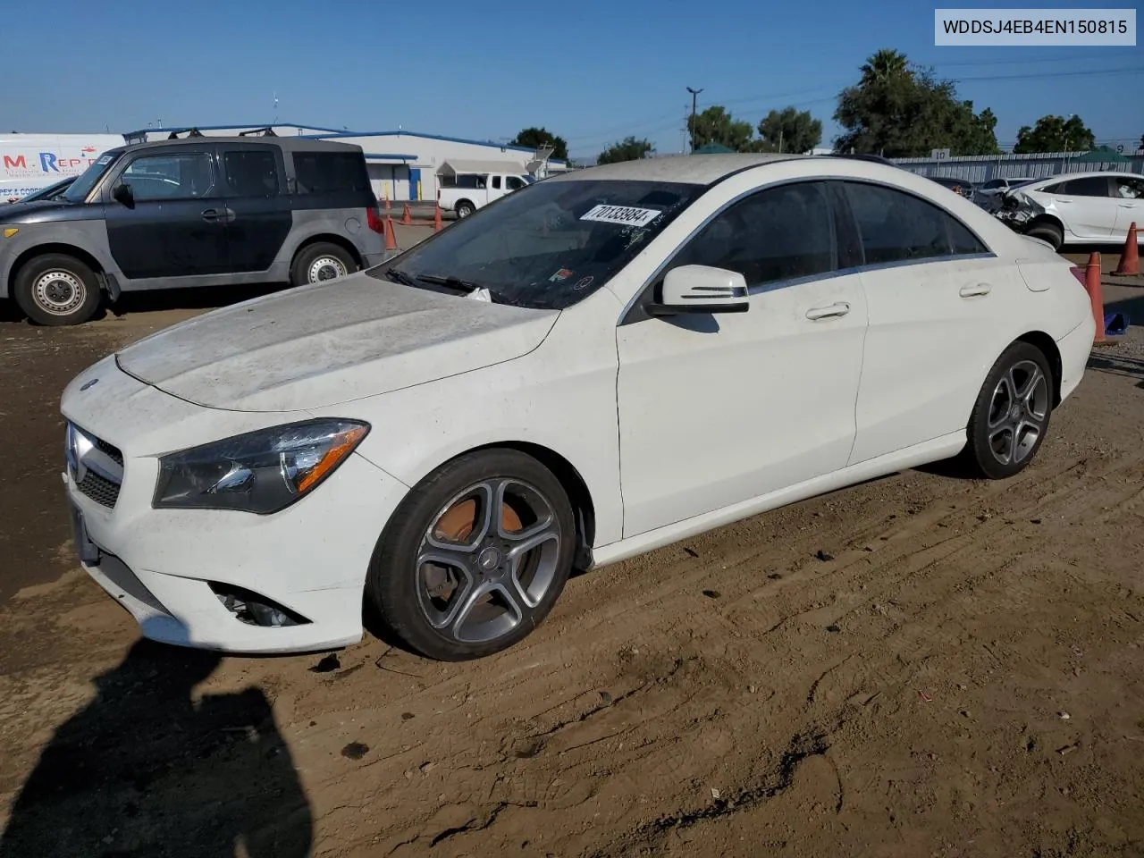 2014 Mercedes-Benz Cla 250 VIN: WDDSJ4EB4EN150815 Lot: 70133984