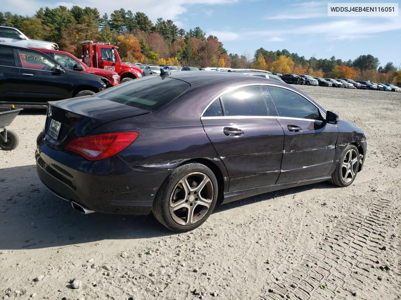 2014 Mercedes-Benz Cla 250 VIN: WDDSJ4EB4EN116051 Lot: 72137354