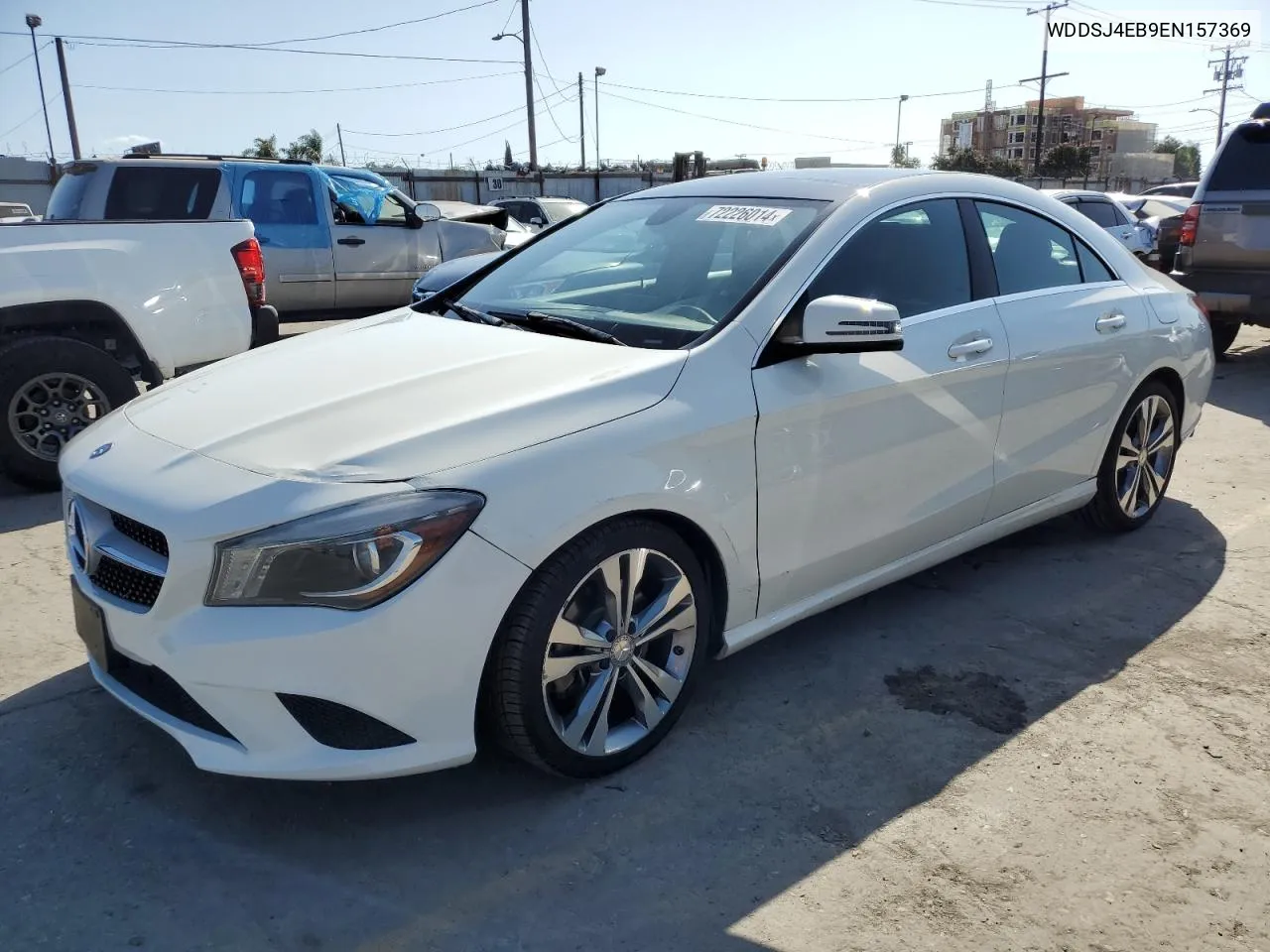 2014 Mercedes-Benz Cla 250 VIN: WDDSJ4EB9EN157369 Lot: 72226014