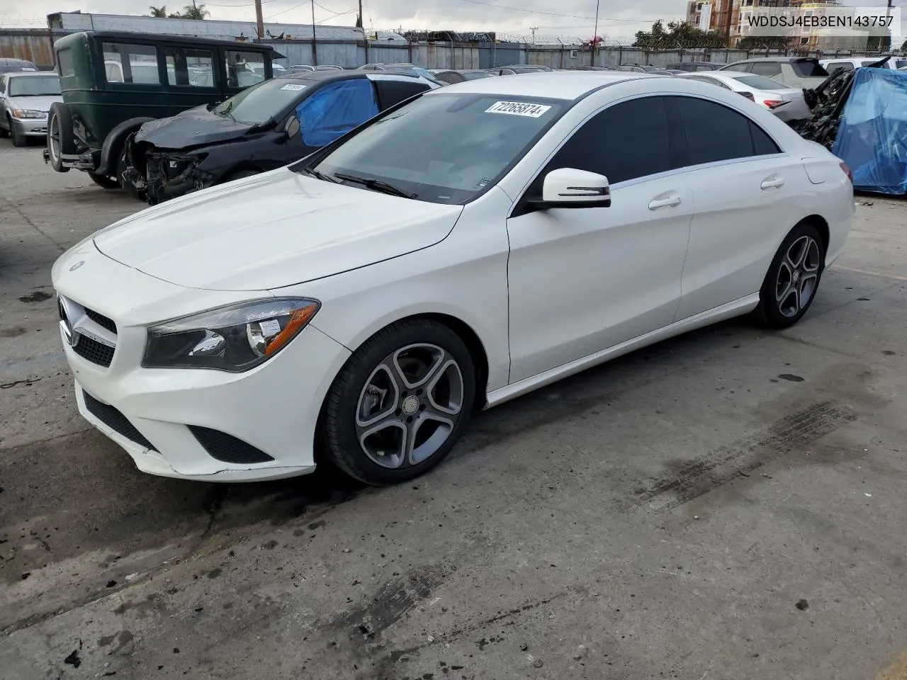 2014 Mercedes-Benz Cla 250 VIN: WDDSJ4EB3EN143757 Lot: 72265874